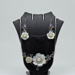 MOP PENDANT SET SILVER 92.5