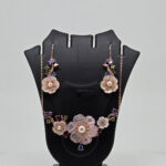 MOP PENDANT SET SILVER 92.5