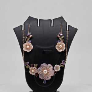 MOP PENDANT SET SILVER 92.5