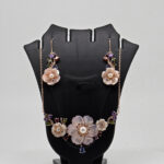 MOP PENDANT SET SILVER 92.5