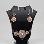 MOP PENDANT SET SILVER 92.5