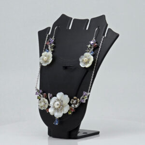 MOP PENDANT SET SILVER 92.5