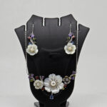 MOP PENDANT SET SILVER 92.5