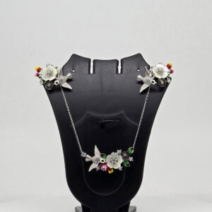 MOP PENDANT SET SILVER 92.5