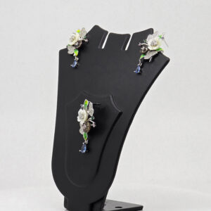 MOP PENDANT SET SILVER 92.5