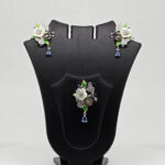 MOP PENDANT SET SILVER 92.5