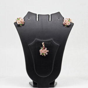 MOP PENDANT SET SILVER 92.5