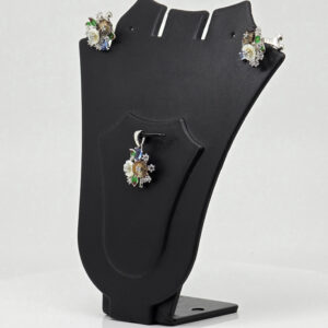 MOP PENDANT SET SILVER 92.5