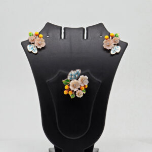 MOP PENDANT SET SILVER 92.5