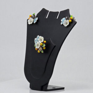 MOP PENDANT SET SILVER 92.5