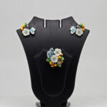 MOP PENDANT SET SILVER 92.5