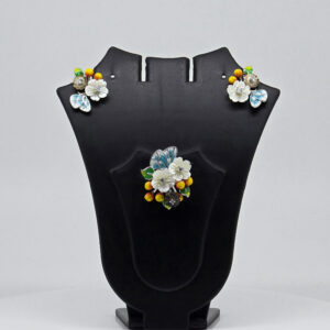 MOP PENDANT SET SILVER 92.5