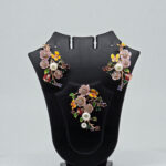 MOP PENDANT SET SILVER 92.5