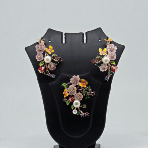 MOP PENDANT SET SILVER 92.5