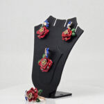 MOP PENDANT SET SILVER 92.5