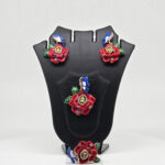 MOP PENDANT SET SILVER 92.5