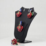 MOP PENDANT SET SILVER 92.5