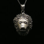 LION HEAD PENDANT SILVER 92.5