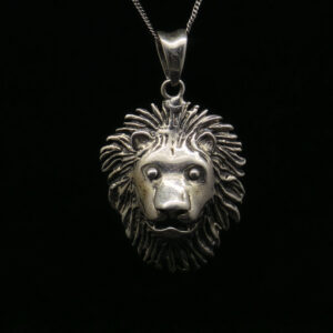 LION HEAD PENDANT SILVER 92.5