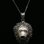 LION HEAD PENDANT SILVER 92.5