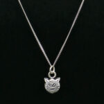 CAT KITTEN FACE PENDANT SILVER 92.5