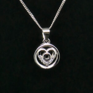 HEART PENDANT SILVER 92.5