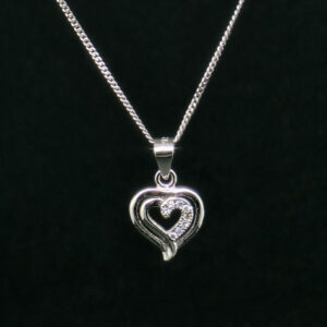 HEART PENDANT SILVER 92.5