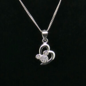 HEART PENDANT SILVER 92.5