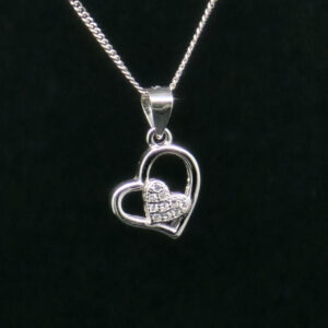 HEART PENDANT SILVER 92.5