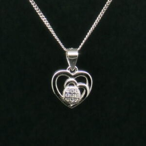 HEART PENDANT SILVER 92.5