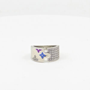 SILVER MINA  RING 92.5