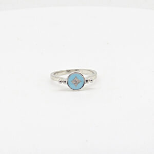 SILVER MINA  RING 92.5