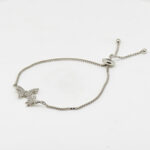 CZ  ADJUSTABEL BRACELET SILVER 92.5