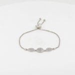 CZ  ADJUSTABEL BRACELET SILVER 92.5
