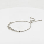 CZ  ADJUSTABEL BRACELET SILVER 92.5