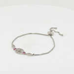 CZ  ADJUSTABEL BRACELET SILVER 92.5
