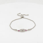 CZ  ADJUSTABEL BRACELET SILVER 92.5