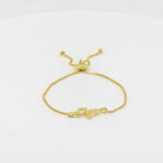 CZ  ADJUSTABEL BRACELET SILVER 92.5