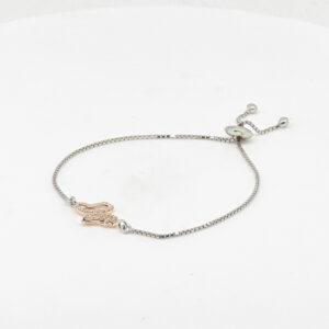 CZ  ADJUSTABEL BRACELET SILVER 92.5