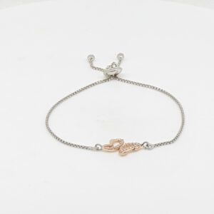 CZ  ADJUSTABEL BRACELET SILVER 92.5