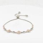 CZ  ADJUSTABEL BRACELET SILVER 92.5
