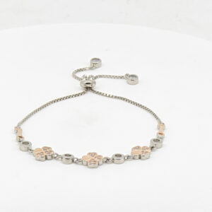 CZ  ADJUSTABEL BRACELET SILVER 92.5