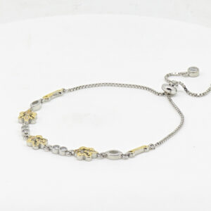 CZ  ADJUSTABEL BRACELET SILVER 92.5