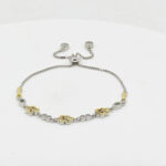 CZ  ADJUSTABEL BRACELET SILVER 92.5