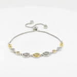 CZ  ADJUSTABEL BRACELET SILVER 92.5