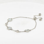 MOP CZ ADJUSTABEL BRACELET SILVER 92.5