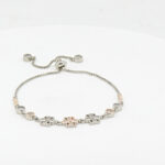 CZ  ADJUSTABEL BRACELET SILVER 92.5