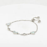 MOP CZ ADJUSTABEL BRACELET SILVER 92.5