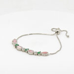 CZ  ADJUSTABEL BRACELET SILVER 92.5