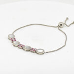 CZ  ADJUSTABEL BRACELET SILVER 92.5